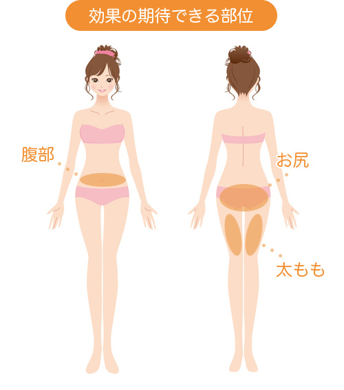 効果の期待できる部位図解