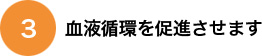血液循環を促進させます